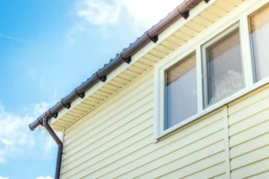 finished siding installed at a residential house